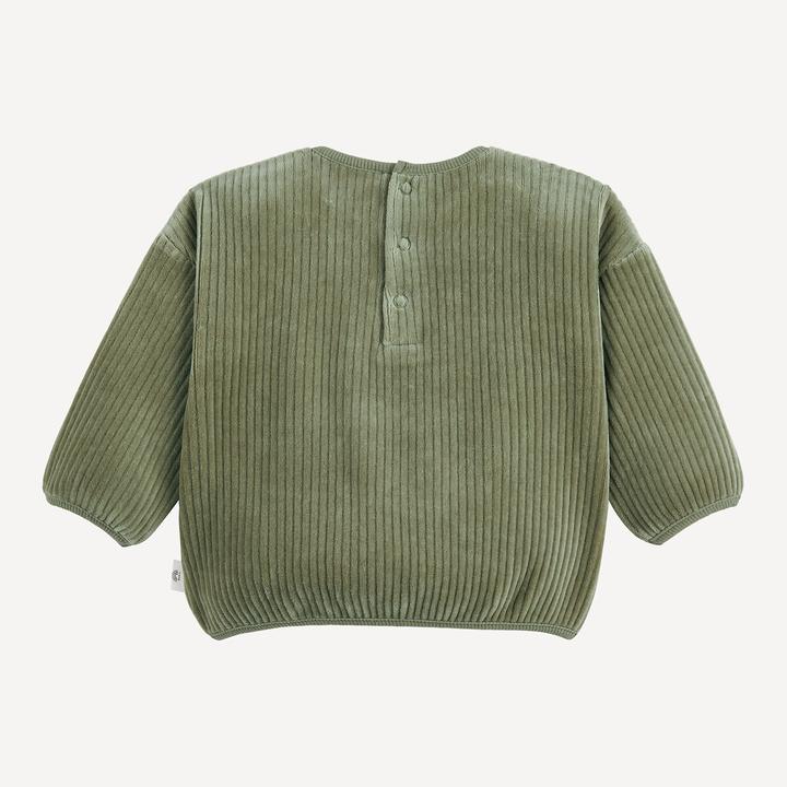 Produktbild La Redoute Collections Sweatshirt mit Druckknöpfen aus Samt (86)