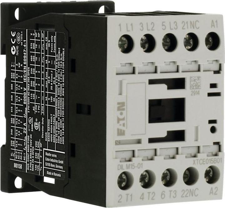 Produktbild Eaton Electric GmbH Leistungsschütz 7.5kW/400V AC DILM15-0124V50/60