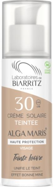 Image du produit Laboratoires de Biarritz Crème Solaire Visage Teintée (Crème solaire visage, SPF 30, 50 ml)