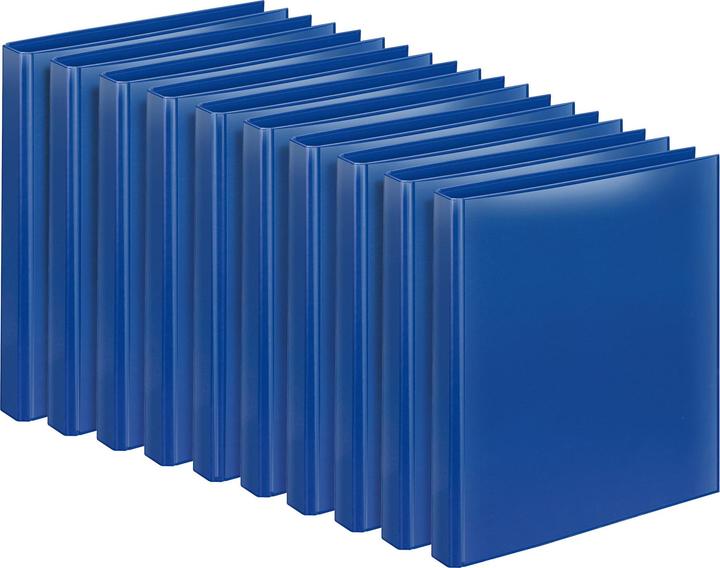 Produktbild Veloflex Ringbücher Velodur 4 Ringe 16mm blau DIN A4 10 Stück (A4, 10 Stk.)