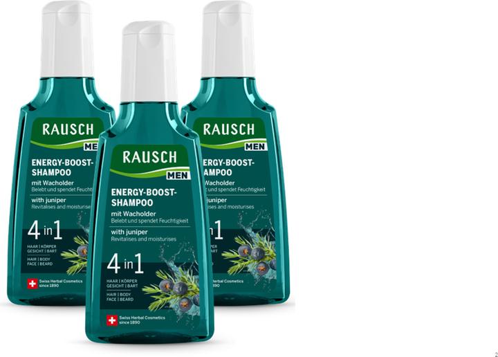 Actual product image Rausch Energy boost shampoo with juniper (Liquid shampoo, 600 ml)