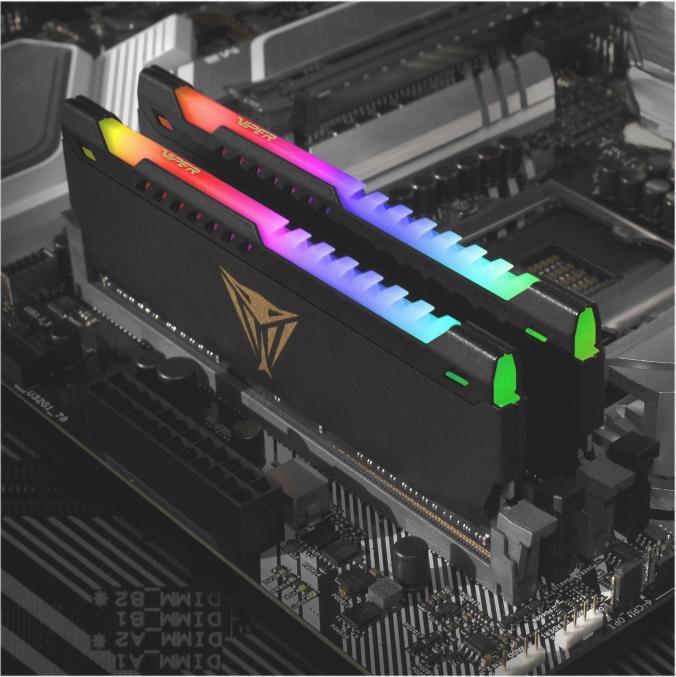 Produktbild Patriot Viper Steel RGB 8GB DDR4 3600-20, PVSR48G360C0 (1 x 8GB, 3600 MHz, DDR4-RAM, DIMM)