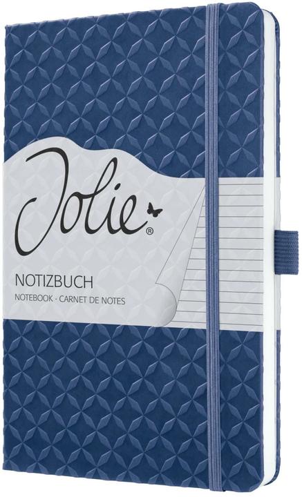 Image du produit Sigel Carnet de notes Jolie, similicuir, 174 pages, indigo blue (A5, À rayures, Couverture rigide)