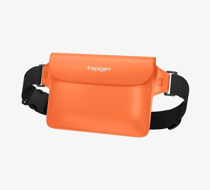 Actual product image Spigen Universal Waterproof A620 Case & Waist Bag Sunset Orange AMP06021