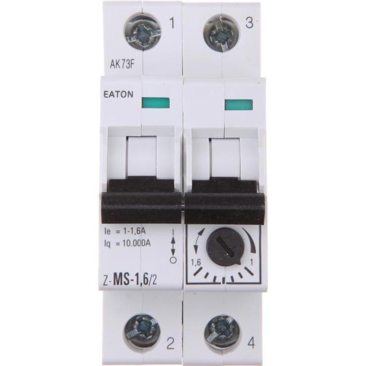 Eaton, Schutzschalter, Motorschutzschalter, 1-1,6 A, 2p 248394