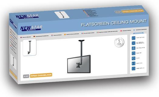 Produktbild Neomounts FPMA-C050Black (Decke, 30", 20 kg)