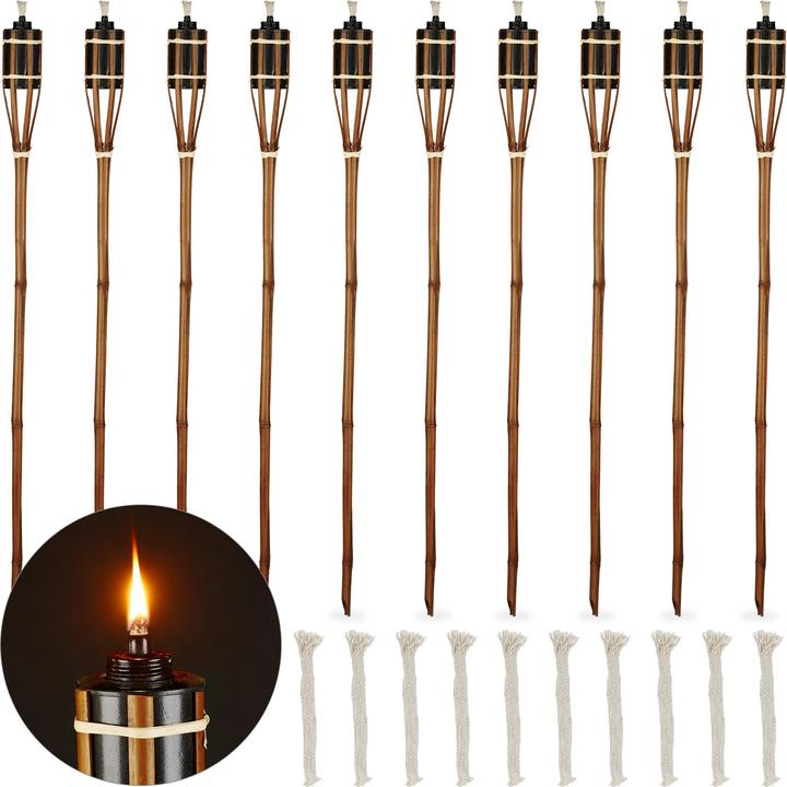 Relaxdays 10x garden-torches