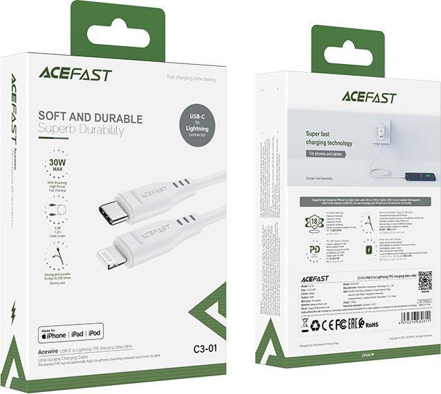 Produktbild Acefast C3-01 (1.20 m, USB 2.0, 30 W)
