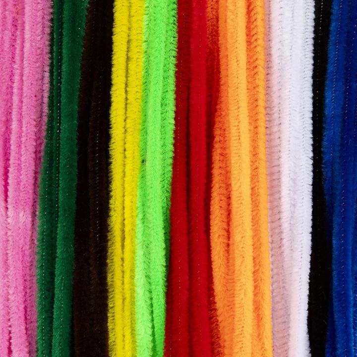 Produktbild Creativ Company Creative Company Chenilledraad meerkleurig 30 cm lengte, 4 mm dikte - 300 stuks (0.30 m)