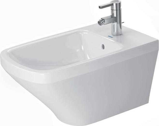 Actual product image Duravit Wall-mounted bidet DURASTYLE w ÜL HLB 370x620mm 1 tap hole white WG