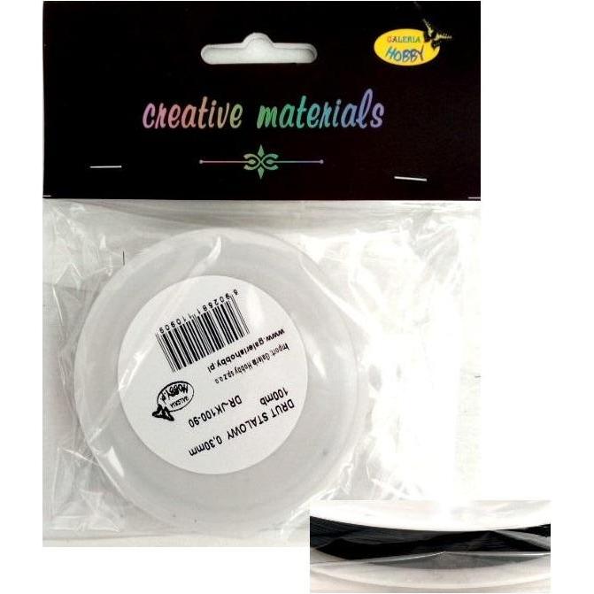 Lessmann, Filo, Stahldraht 0,3 mm, grosse Spule, 100 MB, schwarz (100 m)