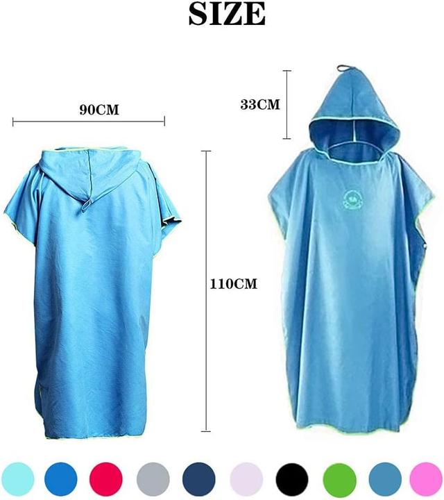 Actual product image Hiturbo Surf Poncho mit Kapuze