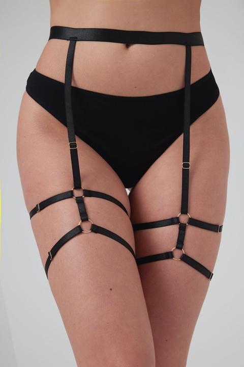 Produktbild Christine Le Duc Strappy Strumpfhalter ing Schwarz (One Size)