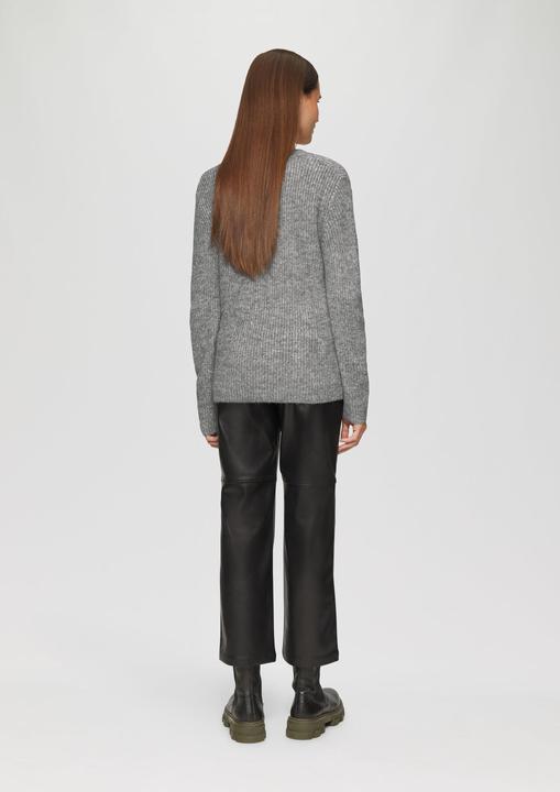 Produktbild S.Oliver Strickpullover Strickpullover mit V-Ausschnitt und Rippblende (34)