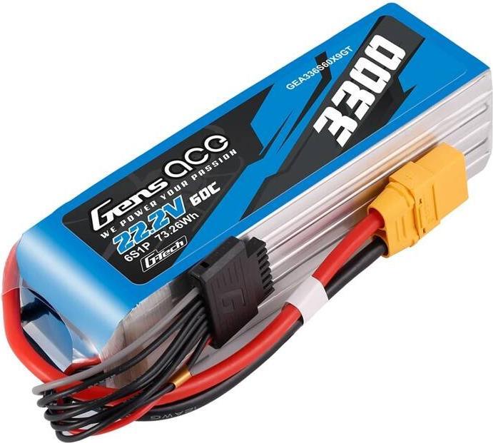 Actual product image Gens Ace Accumulator Lipo G-Tech 3300mAh 22.2V 60C 6S1P XT90 (22.20 V, 3300 mAh)