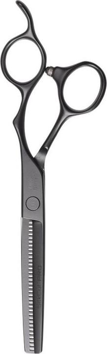 Actual product image Olivia Garden Silkcut PRO 6.0" RH 15.5cm Effiliation Scissors Matt Black (15.50 cm)