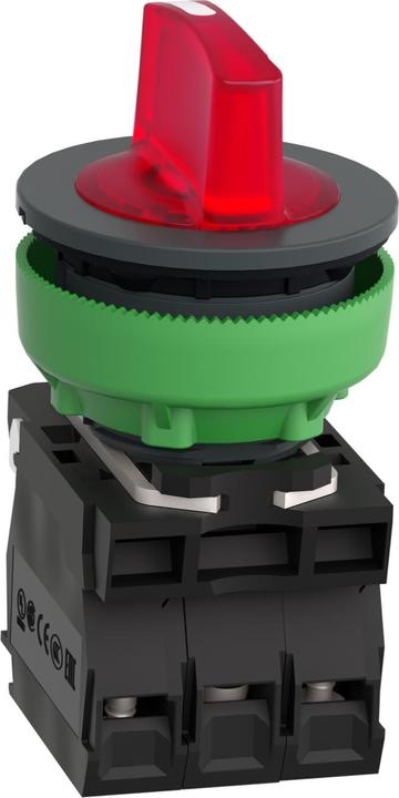 Produktbild Schneider Electric Schneider LeuchtwahlschalterXB5FK134B5kompl Flush Kunststoff rt 30mm 24V 1Ö
