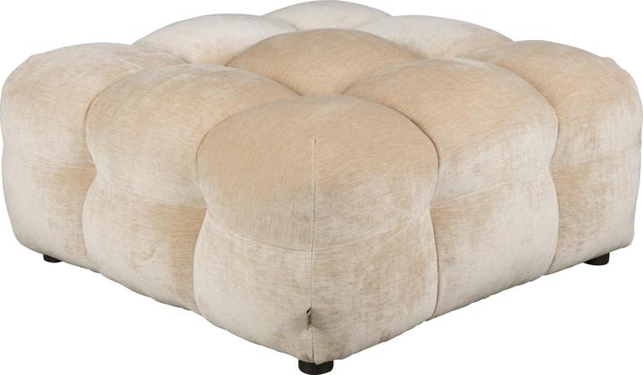 Dutchbone Hocker Hackman Velours Beige