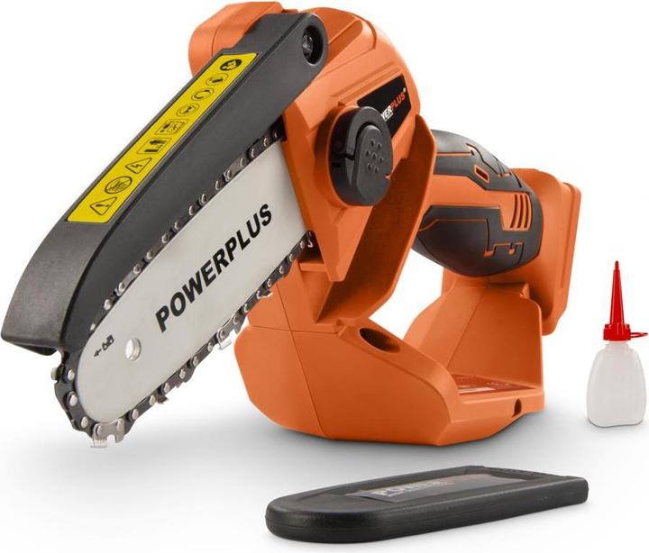 Produktbild Powerplus Dual Power Schnurlose Astsäge 20V 100mm - exkl. Akku und Ladegerät - 1 Acc. (Akku Kettensäge)