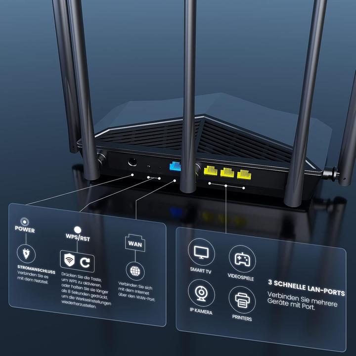 Immagine prodotto Tenda RX27 PRO Router WiFi 6e AXE5700
