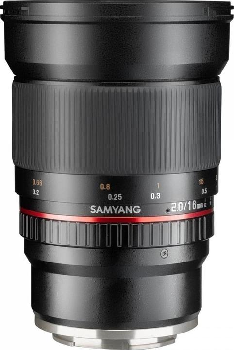 Actual product image Samyang 16mm F2.0 Fuji X (Fujifilm X, APS-C / DX)