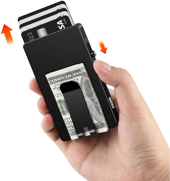 Produktbild Valenta CardCase Aluminium MagSafe Money Clip Schwarz