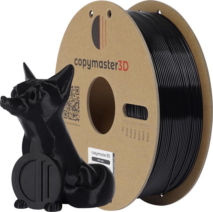 Actual product image Copymaster3D PET-G Filament for 3D Printer, 1.75 mm, White (PETG-GF, 1.75 mm, White)