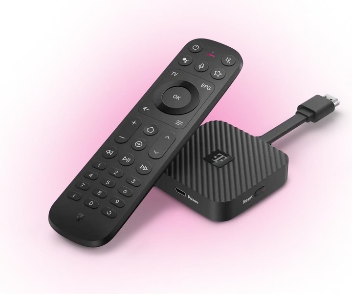 Actual product image Telekom MagentaTV Stick (2nd generation) - Black (16 GB, Android 12)
