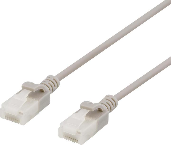 Productafbeelding Deltaco patchkabel - 1,5 m - grijs (CAT6a, 1.50 m)