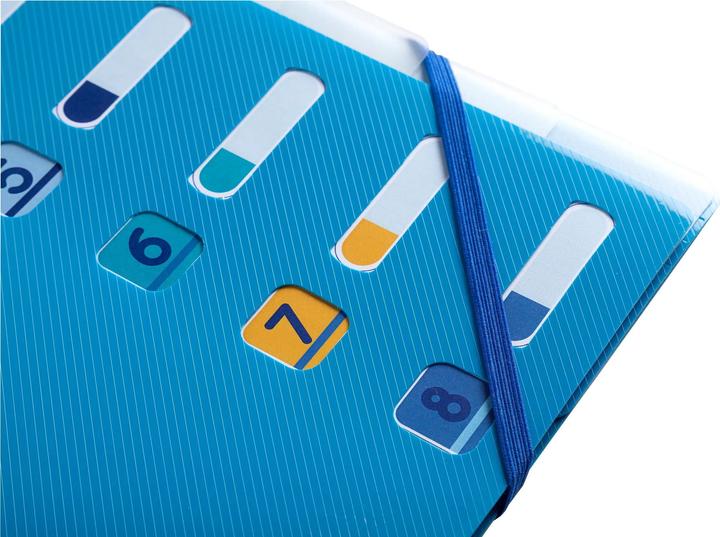 Produktbild Exacompta Fächermappen Set Bee Blue (A4, 1x)