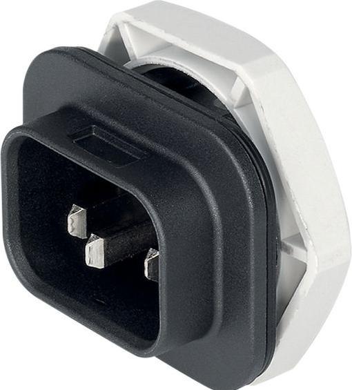 Actual product image Schurter IEC-Kabelstecker-Set, Eingang / Ausgang, S15, 10A