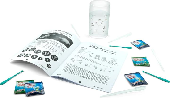 Immagine prodotto Aqua Dragons Kit Studio Ciclo Vita, Schiudi e Osserva Artemia Salina Viva per Aula
