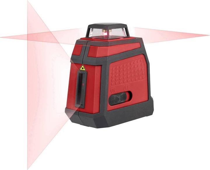 Actual product image Toolcraft 360 degree cross line laser with self-levelling