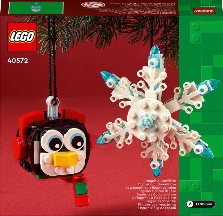 Actual product image LEGO Penguin with snowflake (40572, LEGO DC)