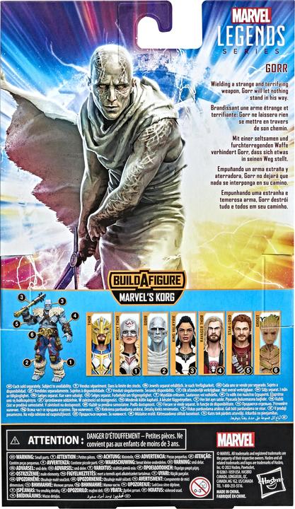 Produktbild Hasbro Marvel Legends Thor: Liebe und Donner 15 cm große Gorr Actionfigur zum Sammeln, 3 Zubehörteile, 1 Bu