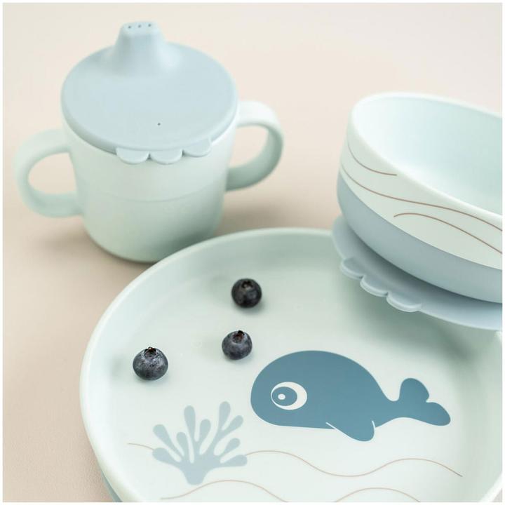 Actual product image Done by Deer Tableware set Foodie Wally Blue
