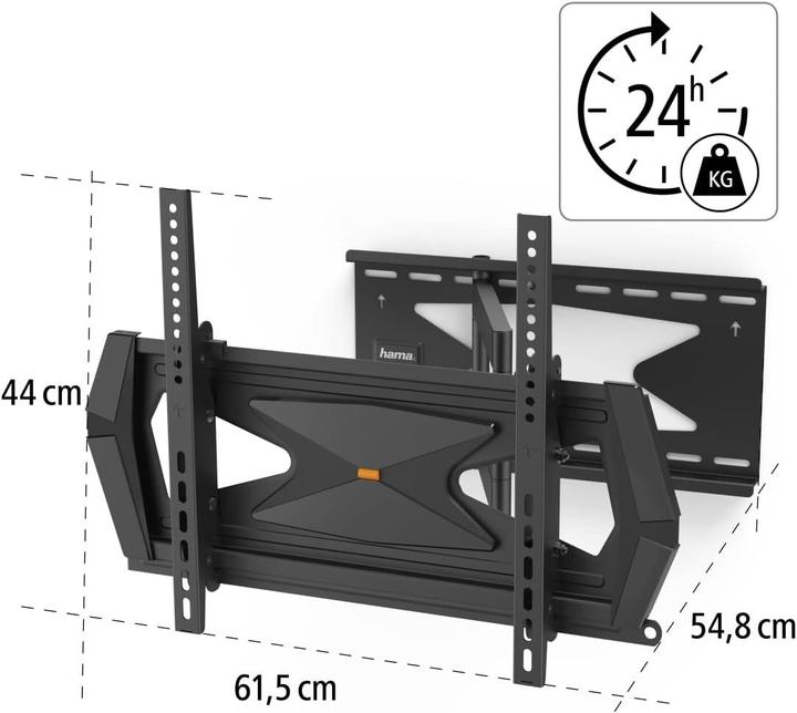 Image du produit Hama Support TV mural FULLMOTION118072Professional 32-65 pouces 3 articulations (Mur, 40 kg, 32" - 65")