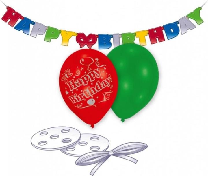 Produktbild Amscan Deko-Set Happy Birthday