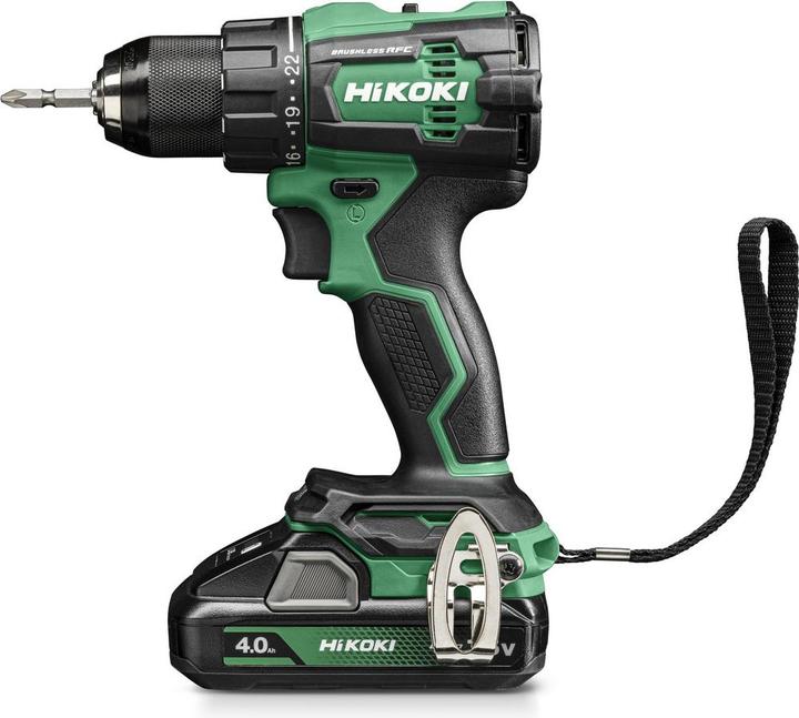 Actual product image Hikoki Cordless drill driver set DS18DE 4.0 Ah