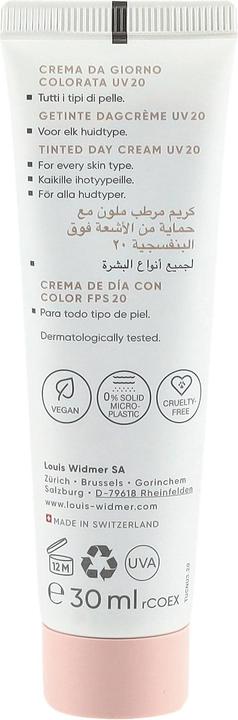 Produktbild Widmer Louis Nutriderm Tagescreme getönt UV20 natural 01 parfumiert 30 ml (30 ml, Getönte Tagescreme, SPF 20)