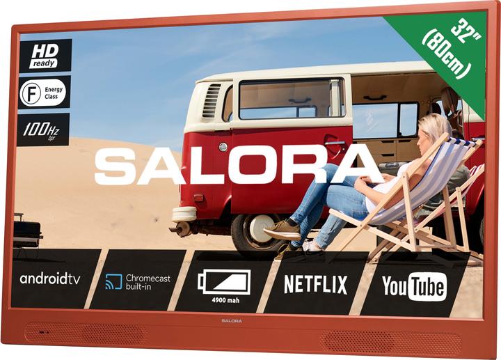 Actual product image Salora LANGATON32SO tv 81.3 cm HD Smart TV Wifi Oranje (32", LED, HD ready)