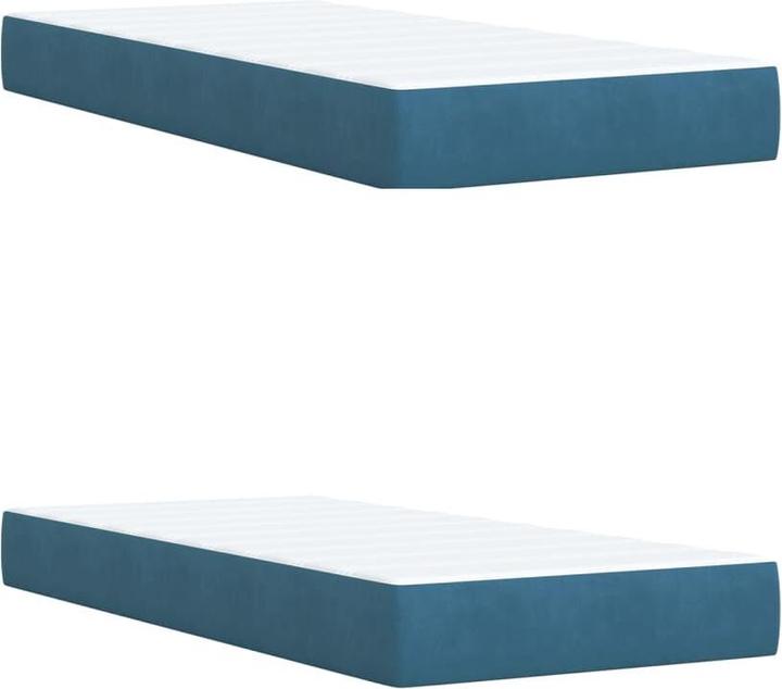 Produktbild vidaXL Bo x springbett mit Matratze 200 x 200 cm Samt (200 x 200 cm)