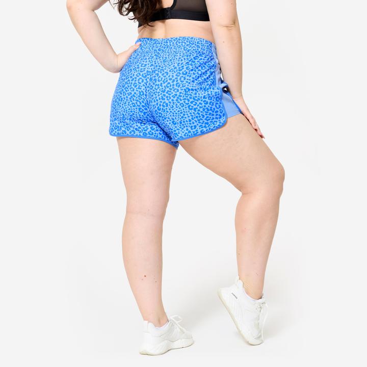 Immagine prodotto Domyos Shorts kurz leicht - blau Leo-Print (M)