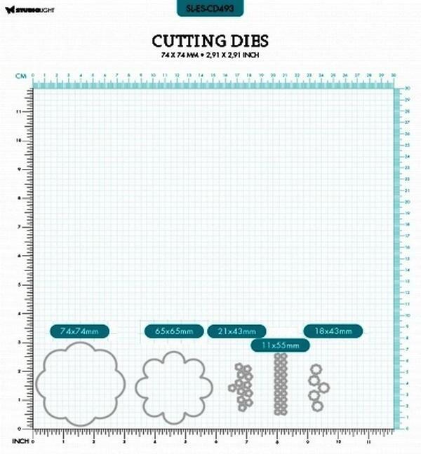 Actual product image art by marlene Cutting Dies "Flower Shape" Essentials