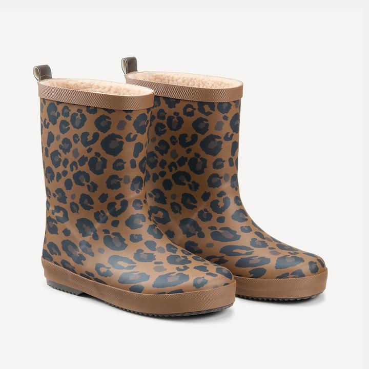 Produktbild La Redoute Collections Gefütterte Regenstiefel mit Leopardenmuster (33)