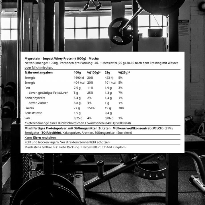 Actual product image MyProtein Impact Whey Protein (Mocha, 1 pcs., 1046 g)