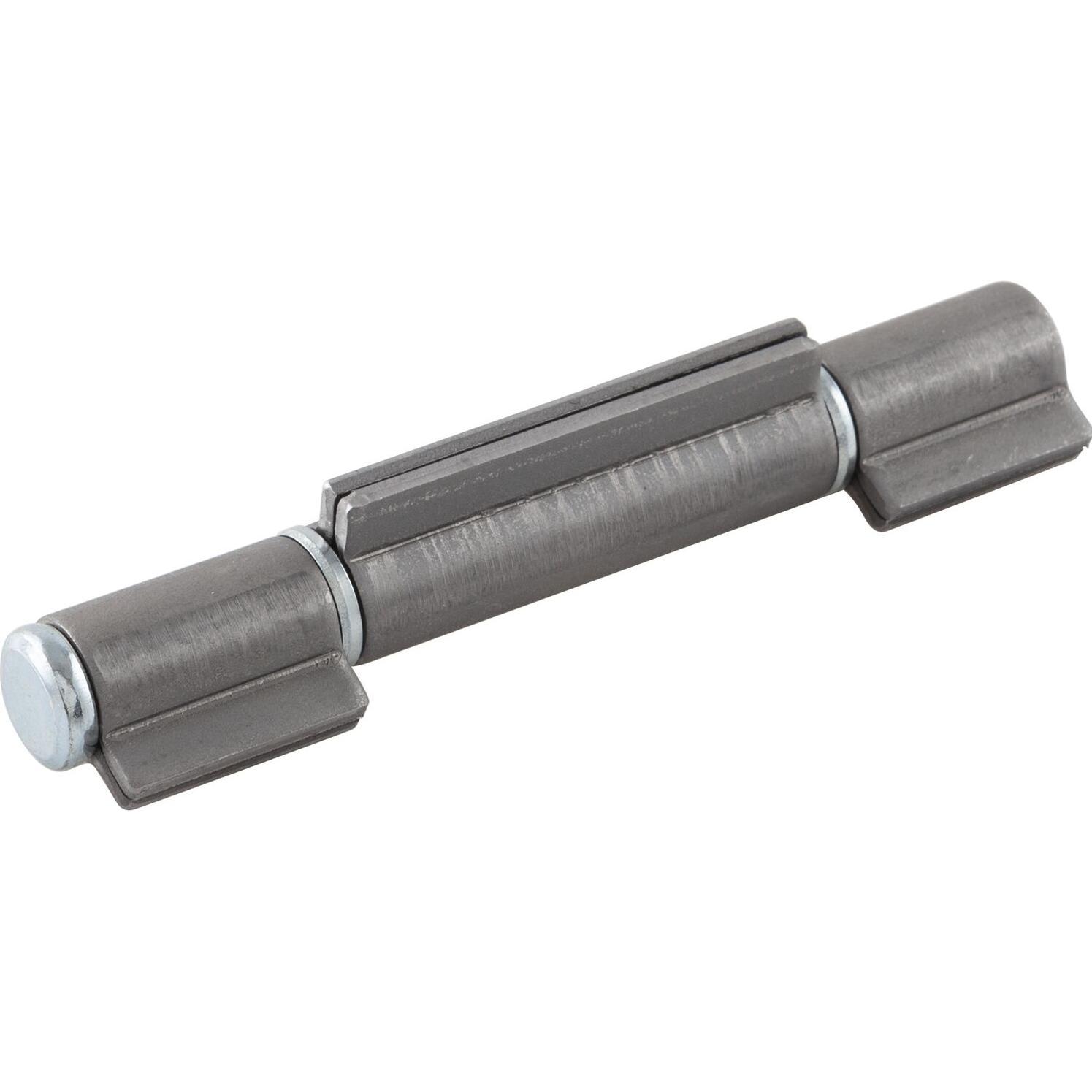 Ibfm, Türbeschlag + Scharnier, Anschweissband 3-teilig I-Lappen 902, Bandh. 120 mm, ø 15 mm, Stahl blank