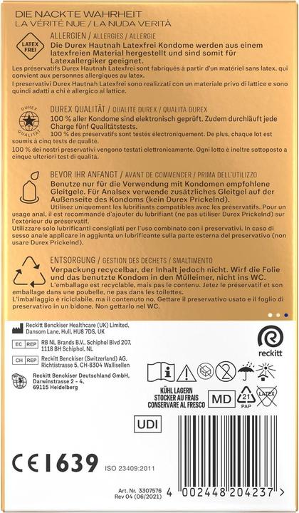 Image du produit Durex À fleur de peau (16 pcs)