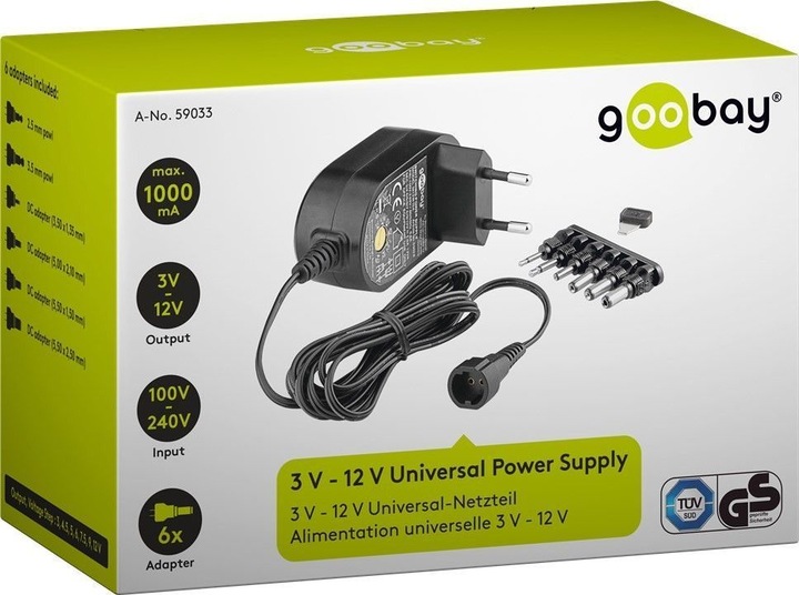 Immagine prodotto Goobay Alimentatore universale