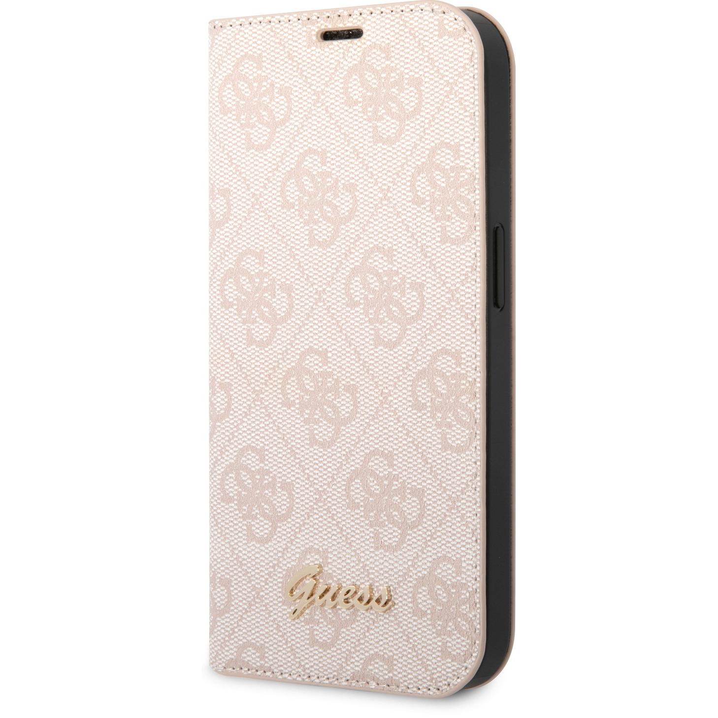 Thumbnail - Guess GUBKP14LHG4SHP iPhone 14 Pro 6,1" różowy/pink book 4G Vintage Gold Logo (Apple iPhone 14 Pro), Smartphone Hülle, R...
